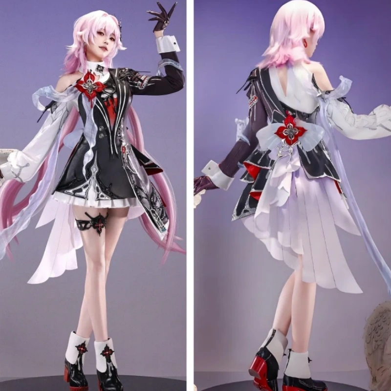 1/3 Delusion Honkai Star Rail Evernight March 7th Black Cosplay Costume
